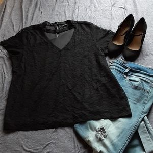 TORRID BLACK LACE WOMEN'S TOP